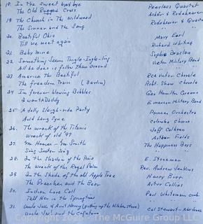 Collection of 78-RPM records from the 1920-1940's (77 in total) See photos for list of titles