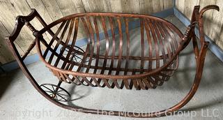 Antique Mid-19th Century Shaker Rocking Cradle/Stroller