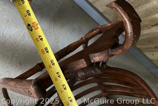 Antique Mid-19th Century Shaker Rocking Cradle/Stroller