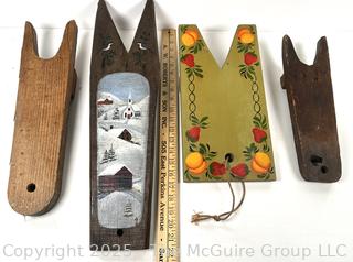 Four (4) Decorative Boot-jacks