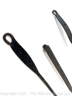  Three (3) Wrought Iron Hearth Forks