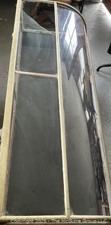 58"L Curved Glass Countertop Display Cabinet