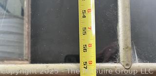 58"L Curved Glass Countertop Display Cabinet