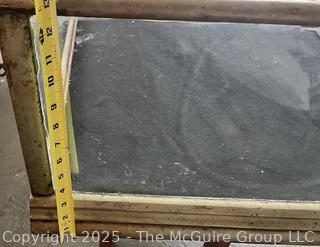 58"L Curved Glass Countertop Display Cabinet