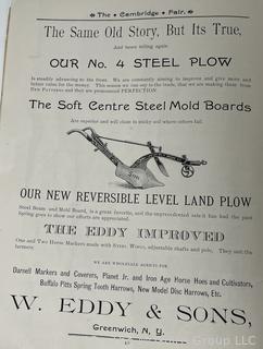 1891 Cambridge NY Program