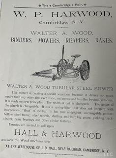 1891 Cambridge NY Program