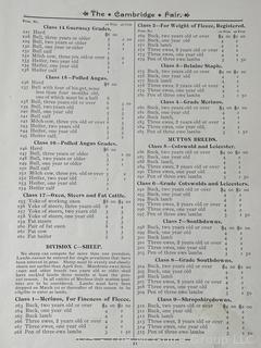 1891 Cambridge NY Program