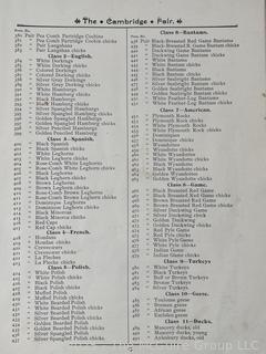 1891 Cambridge NY Program
