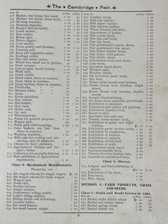 1891 Cambridge NY Program