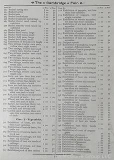 1891 Cambridge NY Program
