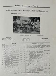 1891 Cambridge NY Program