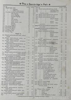 1891 Cambridge NY Program