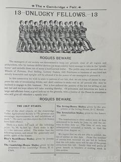 1891 Cambridge NY Program
