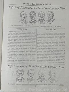 1891 Cambridge NY Program