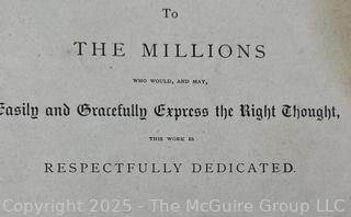 1885: Hill's Manual of Social and Business Forms by PROF THOS E HILL