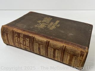 1871 Hitchcock's New and Complete Analysis of the Holy Bible Leather Bound