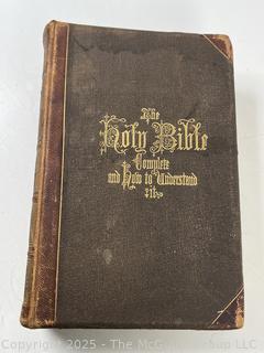1871 Hitchcock's New and Complete Analysis of the Holy Bible Leather Bound