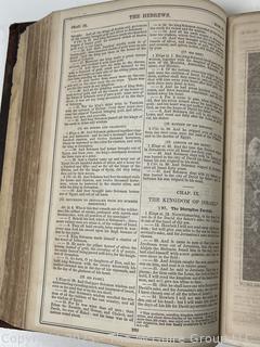 1871 Hitchcock's New and Complete Analysis of the Holy Bible Leather Bound