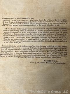1824 Charles Buck / THEOLOGICAL DICTIONARY CONTAINING DEFINITIONS OF ALL RELIGIOUS TERMS