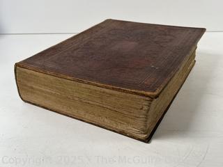 HOLY BIBLE 1849 Canne's Marginal Notes/Apocrypha B.B. Mussey William Hall