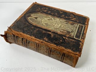 Illustrated Holy Bible Old & New Testaments American Bible Society Leather Bound