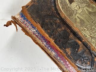 Illustrated Holy Bible Old & New Testaments American Bible Society Leather Bound