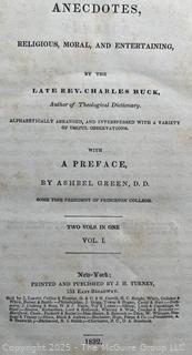 Rev. Charles Buck’s Religious Anecdotes: Religious, Moral, and Entertaining (1832, HC)