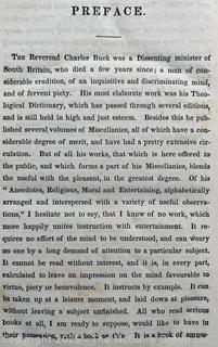 Rev. Charles Buck’s Religious Anecdotes: Religious, Moral, and Entertaining (1832, HC)