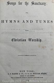 1866 Songs For The Sanctuary Or Hymns And Tunes For Christian Worship