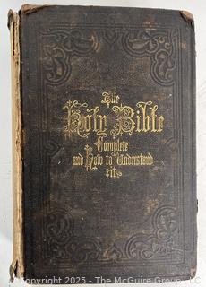 1871 Hitchcock's New and Complete Analysis of the Holy Bible Leather Bound