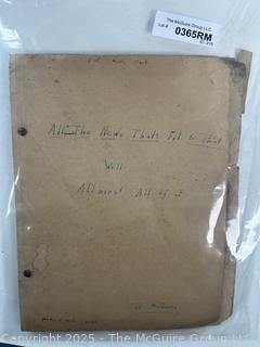1940's era news clippings in school class scrapbook format (Richard McGuire)