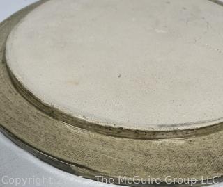 Pottery Lilypad Trivet Signed by Artist. 