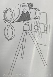SIMITTEN 12 x 42 Monocular Telescope for Bird Watching, Hunting Etc