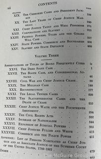Three (3) Volume Set of The Supreme Court in United States History by Charles Warren, 1923 Books