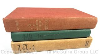 Three (3) Books on the History of Texas