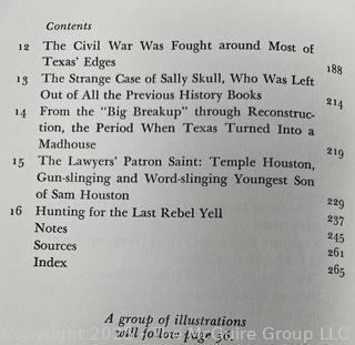 Three (3) Books on the History of Texas