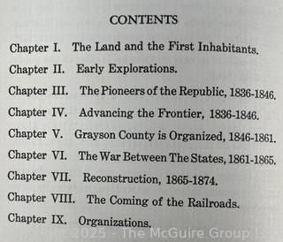 Three (3) Books on the History of Texas