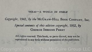 Three (3) Books on the History of Texas