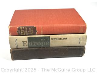 Three (3) Books Including Katy Railroad, Sherman and Europe Since Waterloo