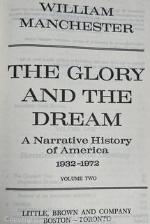 Two (2) Volume Set of The Glory and The Dream by William Manchester Book