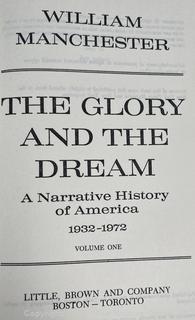 Two (2) Volume Set of The Glory and The Dream by William Manchester Book