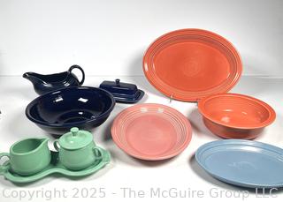 Collection of Vintage Fiesta Ware Serving and Dinner Ware.