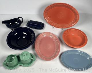 Collection of Vintage Fiesta Ware Serving and Dinner Ware.