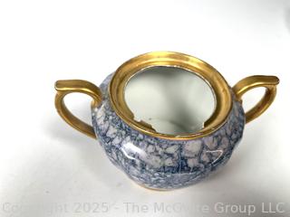 Two (2) Piece Pickard Bavarian Porcelain Creamer and Sugar.  Chip on inner rim. 