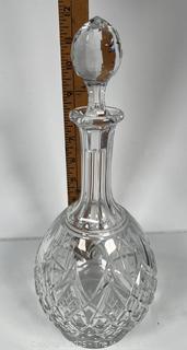 Baccarat Deep Cut Crystal Juigne Wine Decanter.  12" tall