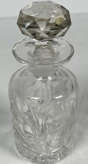 Cut Crystal Serving Bowl and Liquor Decanter