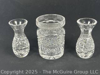 Three (3) Pieces of Waterford Cut Crystal 