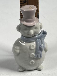 Lladro Figurine 5841 Snowman Ornament 