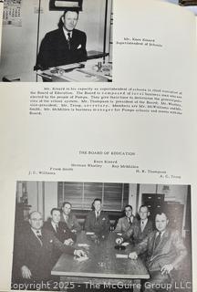 Four ( 4) HIgh School Year Books from Pampa Texas and St Edwards University High School in Austin Tx. 
