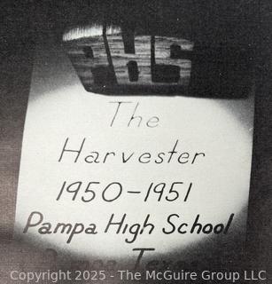 Four ( 4) HIgh School Year Books from Pampa Texas and St Edwards University High School in Austin Tx. 